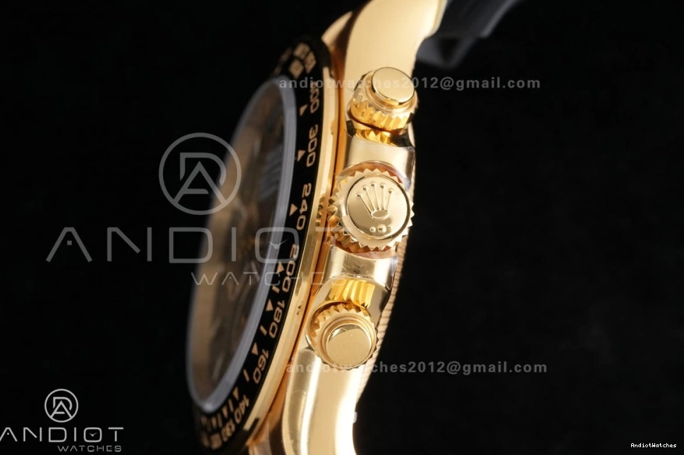 Snug Edition Weight on VSF Black 804 Daytona 126518 Stick Rim Gain Black Strap Dial Oyster-flex 1:1 Sub-dial Marker Gold DD Best 0203